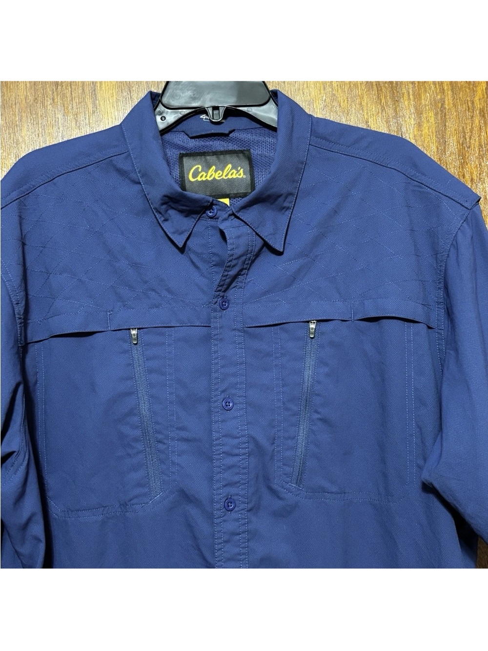 Cabela's Blue Fishing/Outdoors Shirt.  Size XL